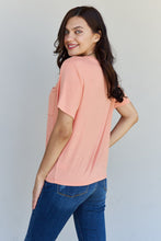 Load image into Gallery viewer, HYFVE Keep It Simple Oversized Pocket Tee in Burnt Coral