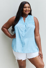 Load image into Gallery viewer, HEYSON She Means Business Full Size Ruffled Floral Flare Shirt